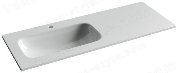 Раковина Ceramicanova Grace CN7020 121x13.7, белая глянцевая 121x13.7, белая глянцевая