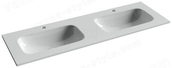 Раковина Ceramicanova Grace CN7022 141x13.7, белая глянцевая 141x13.7, белая глянцевая