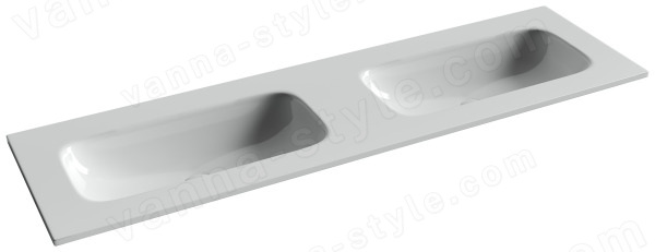 Раковина Ceramicanova Grace CN7023wx 161x13.7, белая глянцевая 161x13.7, белая глянцевая