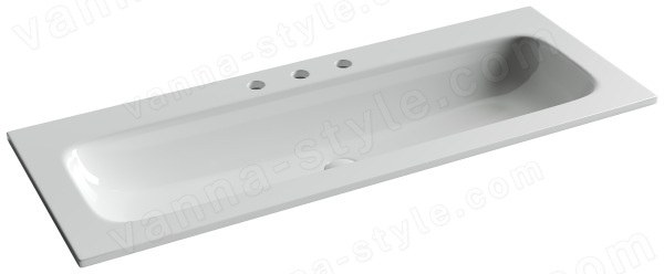 Раковина Ceramicanova Grace CN7024 121x13.7, белая глянцевая 121x13.7, белая глянцевая