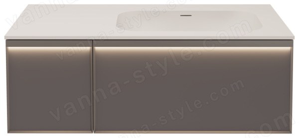 Тумба под раковину Vincea Элис VMC-4EL100MG-R 100x52 подвесная, серый матовый Soft-touch 100x52 подвесная, серый матовый Soft-touch