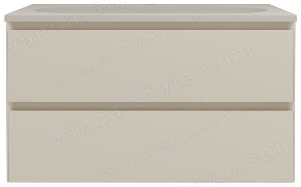 Тумба под раковину Vincea Люка Софт-Тач VMC-2L800MBG 80x48 подвесная, бежевый матовый soft-touch 80x48 подвесная, бежевый матовый soft-touch