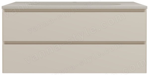 Тумба под раковину Vincea Люка Софт-Тач VMC-2L100MBG 100x48 подвесная, бежевый матовый soft-touc 100x48 подвесная, бежевый матовый soft-touch