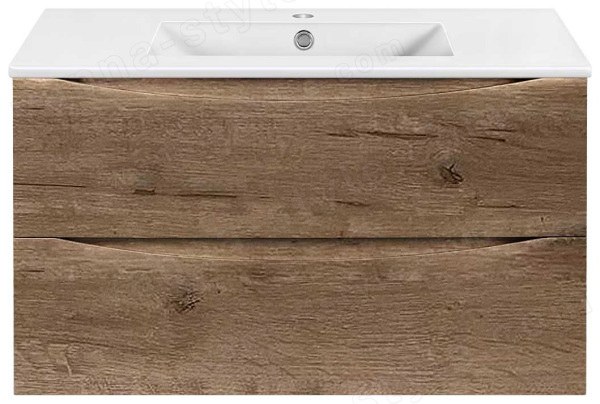 Тумба под раковину Vincea Мия Слим VMC-2MC900S1VO 90x39 подвесная, винтажный дуб 90x39 подвесная, винтажный дуб