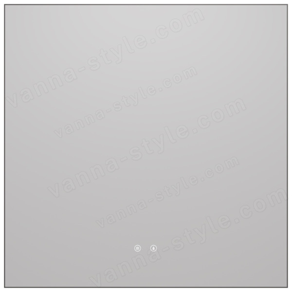 Зеркало с подсветкой Vincea VLM-4F800GM-2 80x80, вороненая сталь 80x80, вороненая сталь