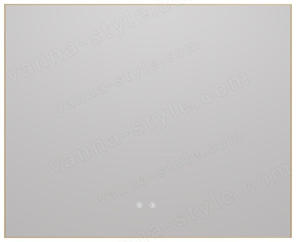 Зеркало с подсветкой Vincea VLM-4F100BG-2 120x80, брашированное золото 120x80, брашированное золото