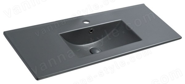 Раковина Vincea VBS-13100MA 101x47, антрацит матовый 101x47, антрацит матовый