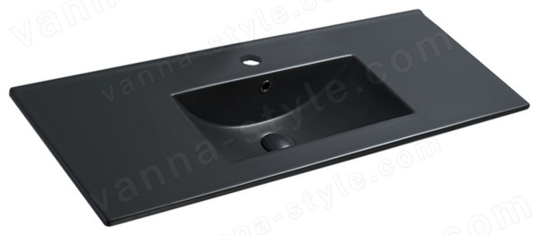 Раковина Vincea VBS-13120MB 121x47, антрацит матовый 121x47, антрацит матовый