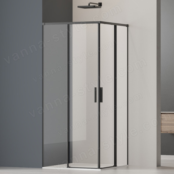 Душевой уголок Vincea Soft 2 VSS-3SO2800CLB 80x80, профиль черный 80x80, профиль черный