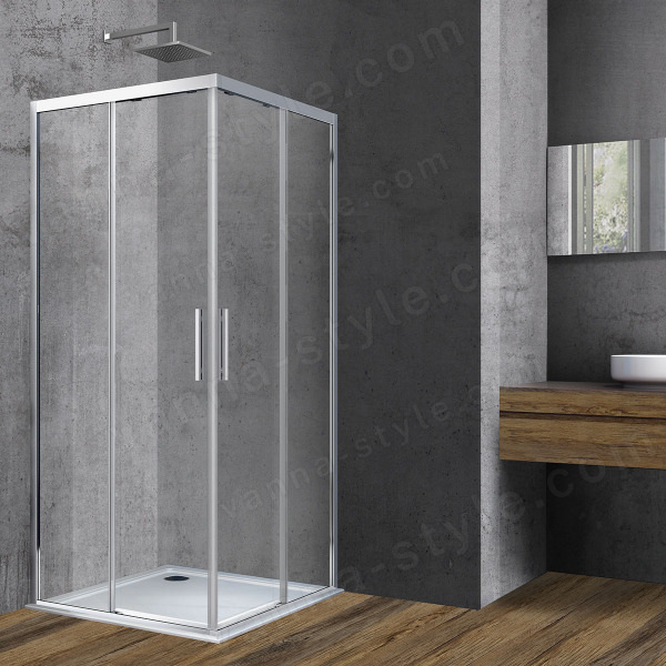 Душевой уголок Vincea Soft VSS-3SO100CL 100x100, профиль хром 100x100, профиль хром