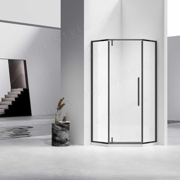 Душевой уголок Vincea Slim-N VSP-4SN100CLB 100x100, профиль черный 100x100, профиль черный