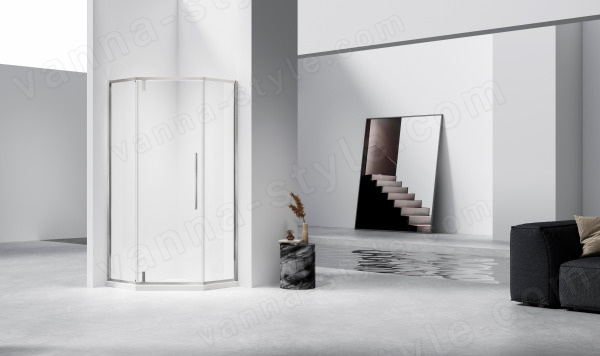 Душевой уголок Vincea Slim-N VSP-4SN900CLBN 90x90, профиль брашированный никель 90x90, профиль брашированный никель
