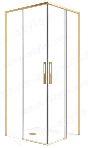Душевой уголок Vincea Ultima VSS-7UL8090CLG 80x90, профиль брашированное золото 80x90, профиль брашированное золото