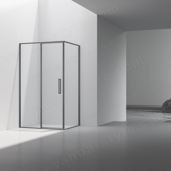 Душевой уголок Vincea Slim VSR-4SLP9012CLGM 90x120, профиль вороненая сталь 90x120, профиль вороненая сталь