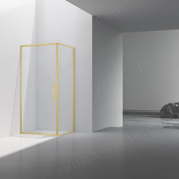Душевой уголок Vincea Slim VSR-4SLP9010CLG 100x90, профиль брашированное золото 100x90, профиль брашированное золото