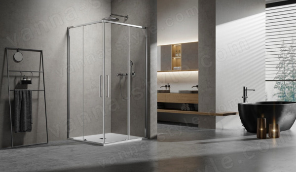 Душевой уголок Vincea Slim VSS-6SL900CL 90x90, профиль хром 90x90, профиль хром