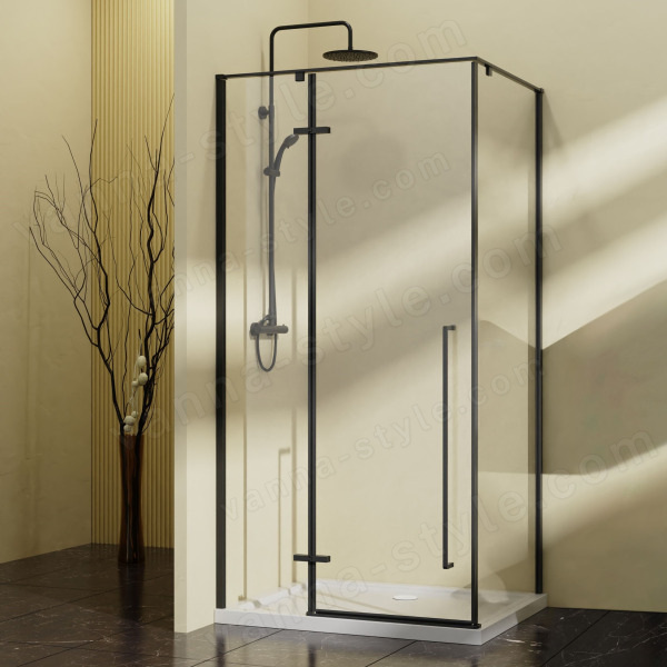 Душевой уголок Vincea Slim-N VSR-5SN9010CLB 100x90, профиль черный 100x90, профиль черный