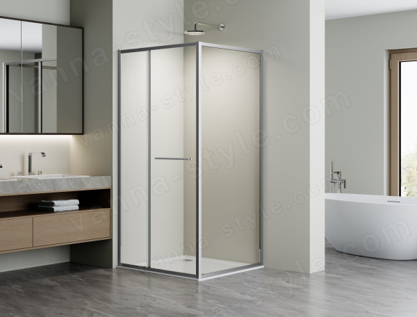 Душевой уголок Vincea Alpha VSRW-3AL9090CL 90x90, профиль хром 90x90, профиль хром