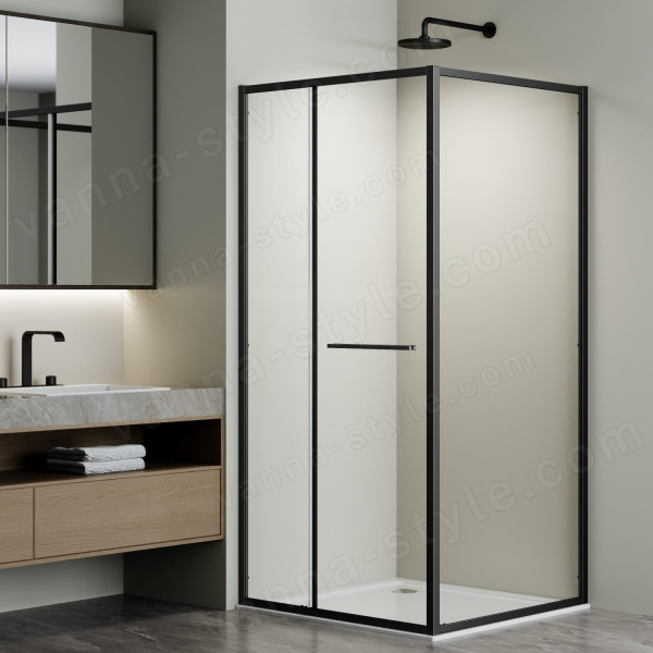 Душевой уголок Vincea Alpha VSRW-3AL9010CLB 100x90, профиль черный 100x90, профиль черный