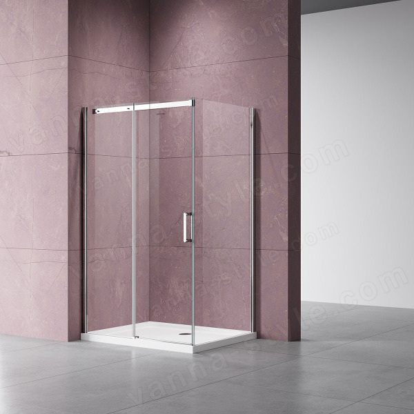 Душевой уголок Vincea Dice VSR-4D8011CL 110x80, профиль хром 110x80, профиль хром