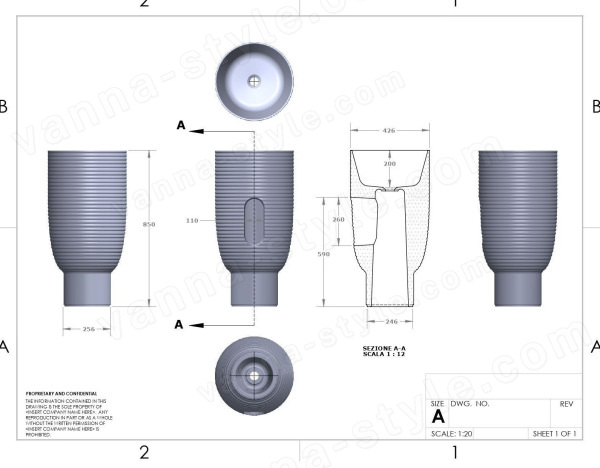 Раковина Disegno Ceramica Loom LO08542055, в цвете beaver, в цвете beaver