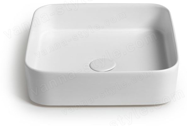 Раковина White Ceramic Blade W050701 40x40, белая глянцевая 40x40, белая глянцевая