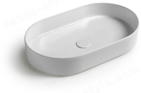 Раковина White Ceramic Blade W0527PK 60x36, розовая матовая 60x36, розовая матовая