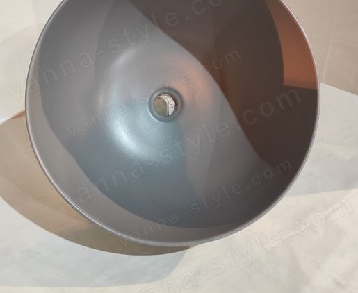 Раковина White Ceramic Dome W0307FM 44.5x44.5, серая матовая 44.5x44.5, серая матовая