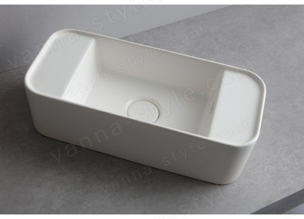Раковина White Ceramic Geo Mini W710701 50.5x22.5, белая глянцевая 50.5x22.5, белая глянцевая