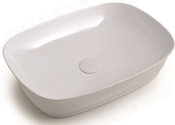 Раковина White Ceramic Idea W10107FM 60x43, серая матовая 60x43, серая матовая