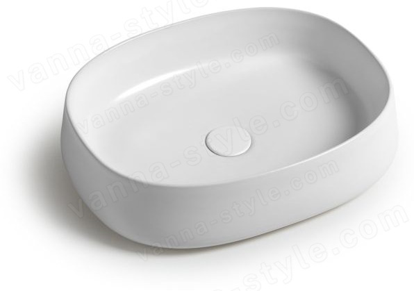 Раковина White Ceramic Jumper W071701 50x40, белая глянцевая 50x40, белая глянцевая