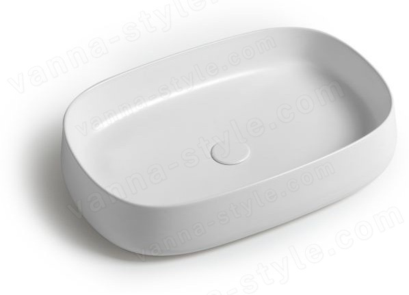 Раковина White Ceramic Jumper W0707SET01/Jumper 60x40, белая глянцевая 60x40, белая глянцевая