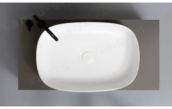 Раковина White Ceramic Jumper W070701 60x40, белая глянцевая 60x40, белая глянцевая