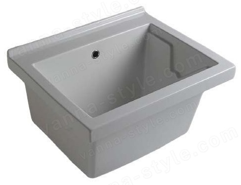 Раковина White Ceramic Reno W013001 60x50, белая глянцевая 60x50, белая глянцевая