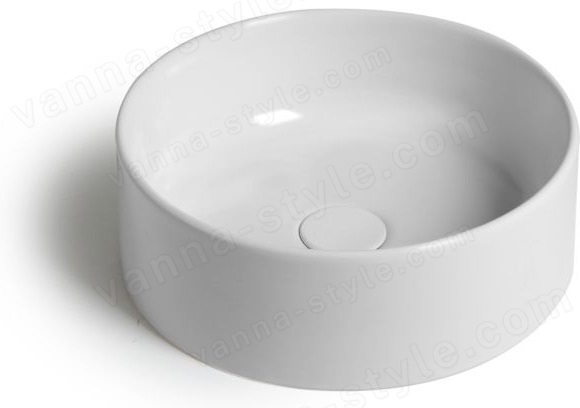 Раковина White Ceramic Slim W0147PL 40x40, сливовая матовая 40x40, сливовая матовая