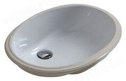 Раковина White Ceramic Dip W270201 58x39, белая глянцевая 58x39, белая глянцевая