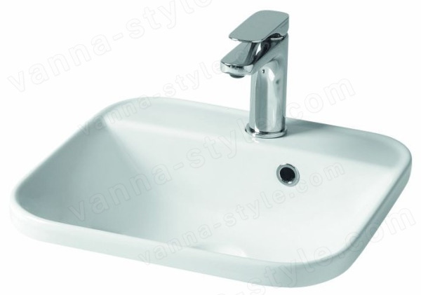 Раковина Hidra Gio G243/006 40x40, белая матовая 40x40, белая матовая