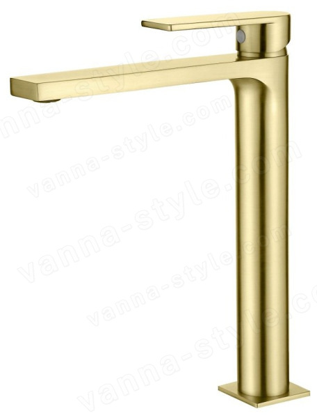 Смеситель для раковины AQG Alpha 01ALP120OC, матовое золото, матовое золото