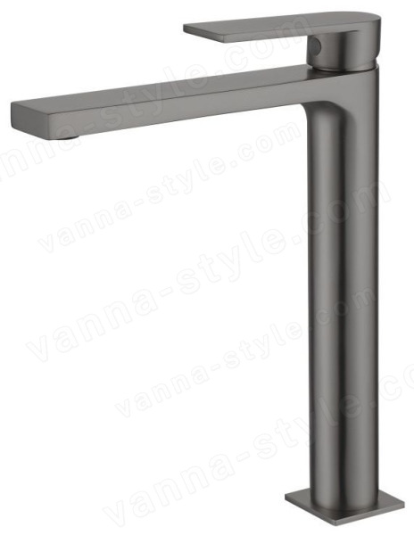Смеситель для раковины AQG Alpha 01ALP120GM, оружейная сталь, оружейная сталь