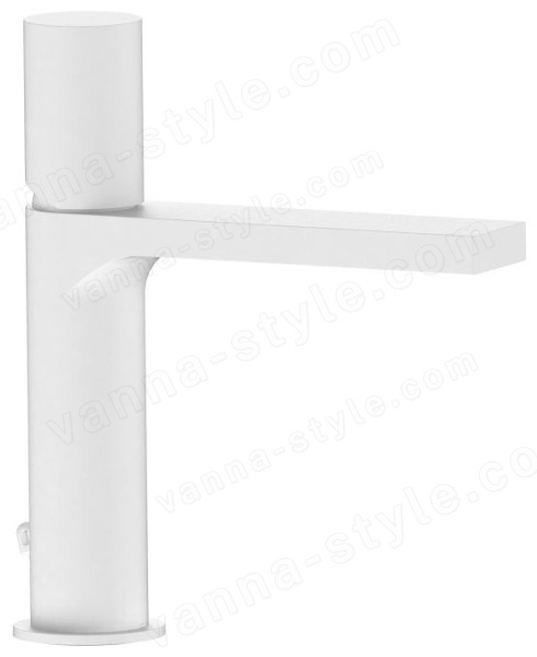 Смеситель для раковины AQG Tube 01TUB100BL, белый матовый, белый матовый