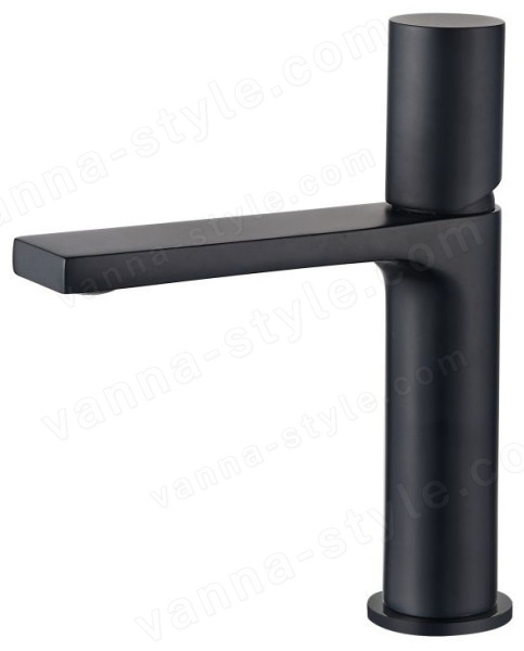 Смеситель для раковины AQG Tube 01TUB100NG, черный матовый, черный матовый