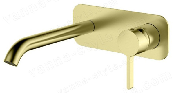 Смеситель для раковины AQG Urban Flow 01URF170OC встраиваемый, матовое золото встраиваемый, матовое золото