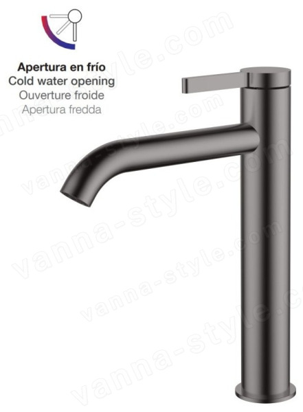 Смеситель для раковины AQG Urban Flow 01URF120GM, оружейная сталь, оружейная сталь