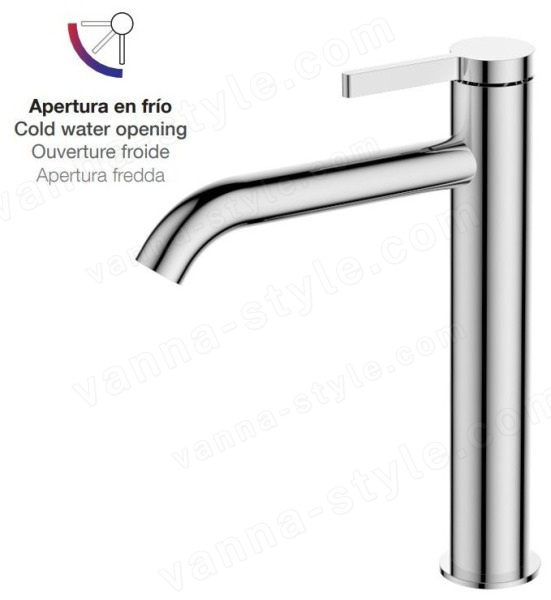 Смеситель для раковины AQG Urban Flow 01URF120CR, хром, хром