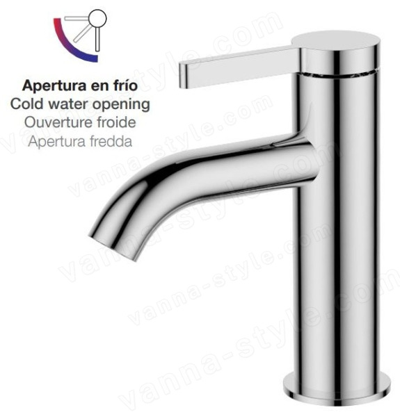 Смеситель для раковины AQG Urban Flow 01URF100CR, хром, хром