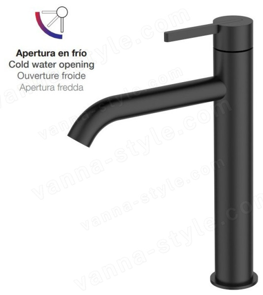 Смеситель для раковины AQG Urban 01URB120NG, черный матовый, черный матовый
