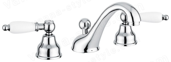 Смеситель для раковины Emmevi Deco Ceramic 121033/CR, хром, хром