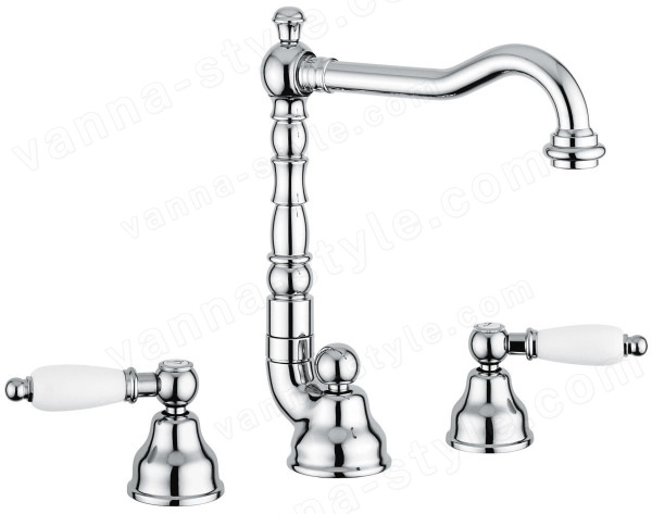 Смеситель для раковины Emmevi Deco Ceramic 121643/CR, хром, хром