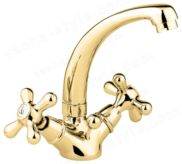 Смеситель для раковины Emmevi Deco Classic 12913/OR, золото, золото