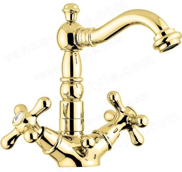 Смеситель для раковины Emmevi Deco Old 12615/OR, золото, золото